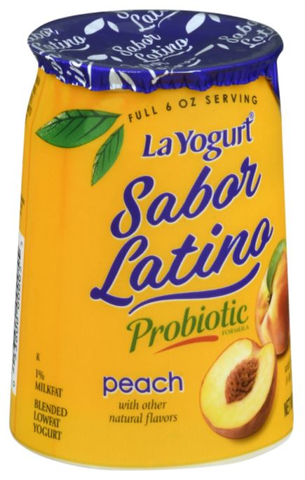 La Yogurt Sabor Latino Probiotic Yogurt, Peach Flavor , 6 oz