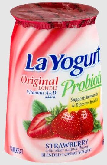 La Yogurt Probiotic Sabor Latino, Strawberry Flavor, 6 oz