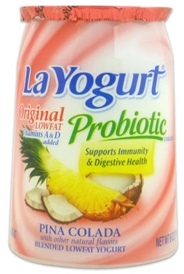 La Yogurt Probiotic Pina Colada Original Blended Low-Fat Yogurt, 6 oz