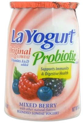 La Yogurt Probiotic Mixed Berry Original Blended Low-Fat Yogurt, 6 oz