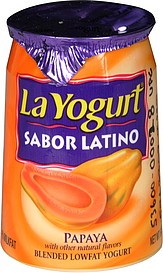 La Yogurt Probiotic Sabor Latino Papaya Blended Low-Fat Yogurt, 6 oz