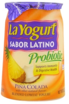 La Yogurt Probiotic Sabor Latino Pina Colada Blended Low-Fat Yogurt, 6 oz