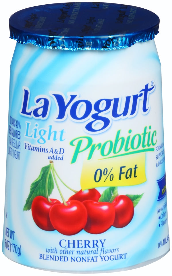 La Yogurt Probiotic Cherry Original Blended Low-Fat Yogurt, 6 oz