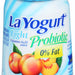 La Yogurt Probiotic Peach Light ZeroFat Blended Non-Fat Yogurt, 6 oz