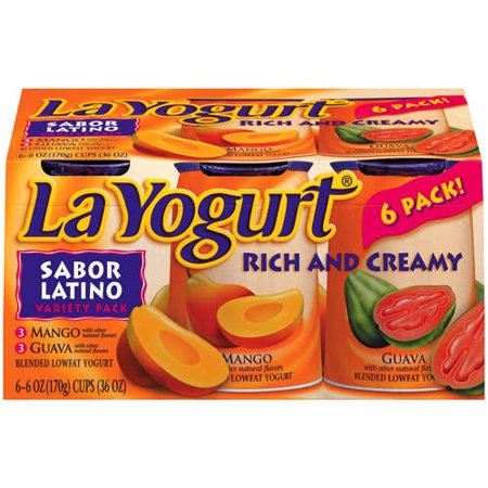 La Yogurt Sabor Latino Mango & Guava Probiotic Yogurt, 12-Pack, 12 x 6 oz