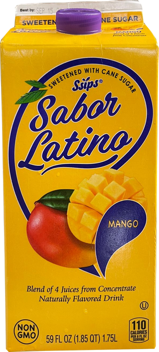 Ssips Sabor Latino Mango Flavored Drink , 59 oz