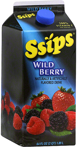 Ssips Wild Berry Drink, 64 oz