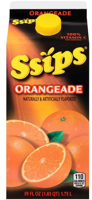 Ssips Premium Orangeade Drink, 64 oz