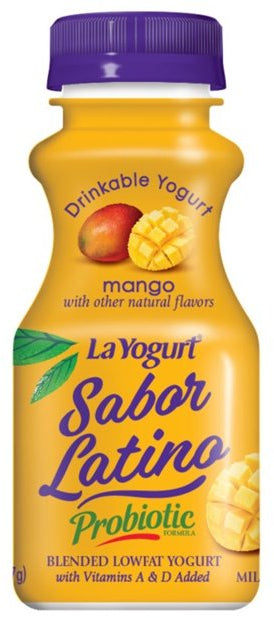 La Yogurt Sabor Latino Probiotic Yogurt Drink, Mango Flavor , 7 oz