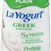 La Yogurt Probiotic Plain Greek Non-Fat Yogurt, 15g Protein, 5.3 oz