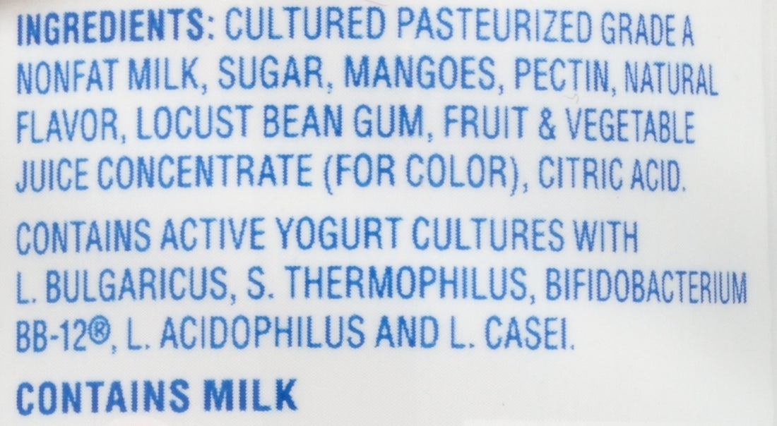 La Yogurt Probiotic Mango Greek Blended Non-Fat Yogurt, 12g Protein, 5.3 oz
