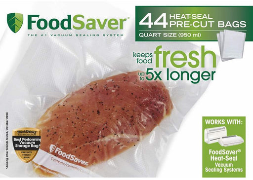 FoodSaver Vacuum Storage Bags, Fresh 5x Longer, 44 ct