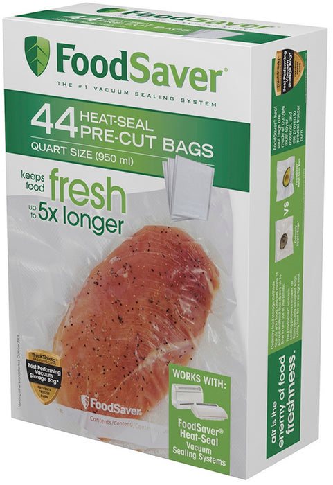 FoodSaver Vacuum Storage Bags, Fresh 5x Longer, 44 ct