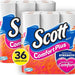 Scott ComfortPlus Toilet Paper, 1-Ply 400 Sheets, 36 ct