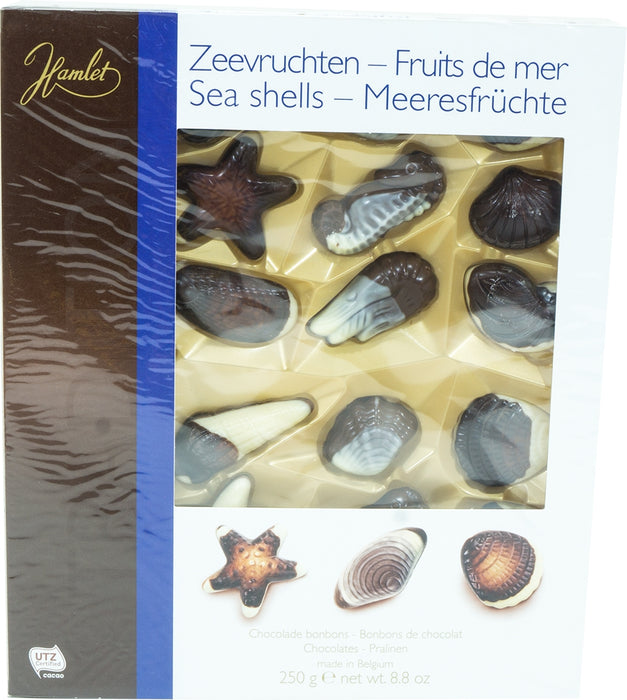 Hamlet Belgian Chocolate Sea Shells, 250 gr