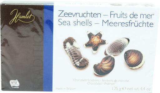 Hamlet Belgian Chocolate Sea Shells, 125 gr