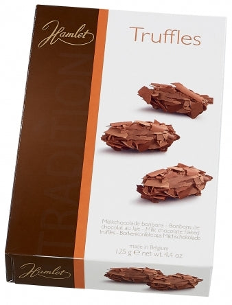 Hamlet Belgian Chocolate Flaked Truffles, Milk Chocolate, 125 gr