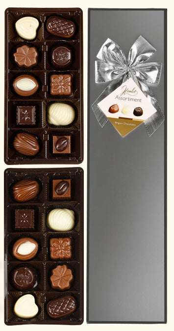 Hamlet Excellent Assorted Belgian Pralines Gift Box, Silver, 250 gr