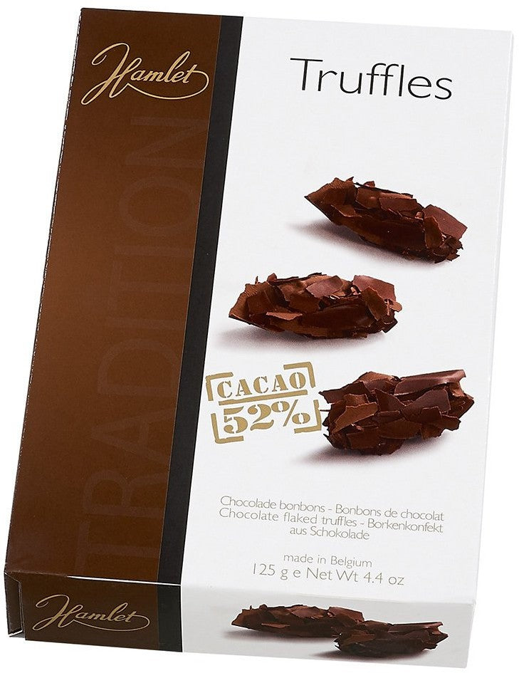 Hamlet Belgian Chocolate Flaked Truffles, Dark Chocolate, 125 gr