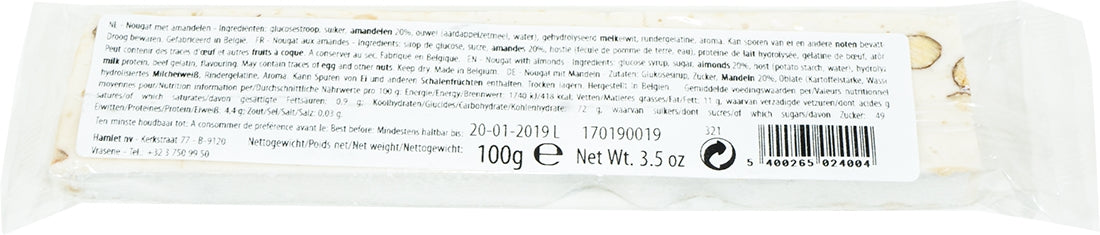 Hamlet Soft Nougat with Almonds, 100 gr