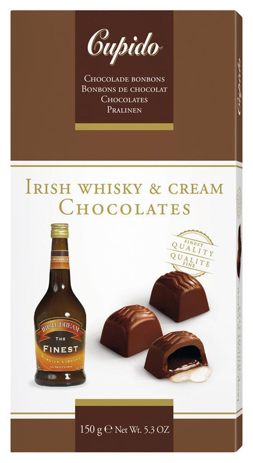 Hamlet Cupido Irish Whisky & Cream Liqueur Chocolates, 150 gr