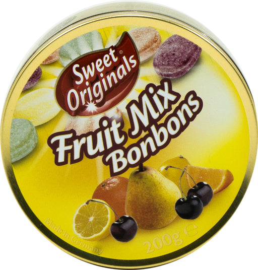 Sweet Originals Fruit Mix Bonbons Tin, 250 gr