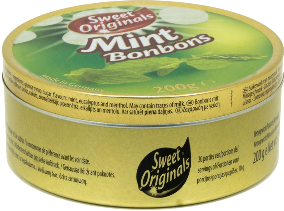 Sweet Originals Mint Bonbons Tin, 250 gr