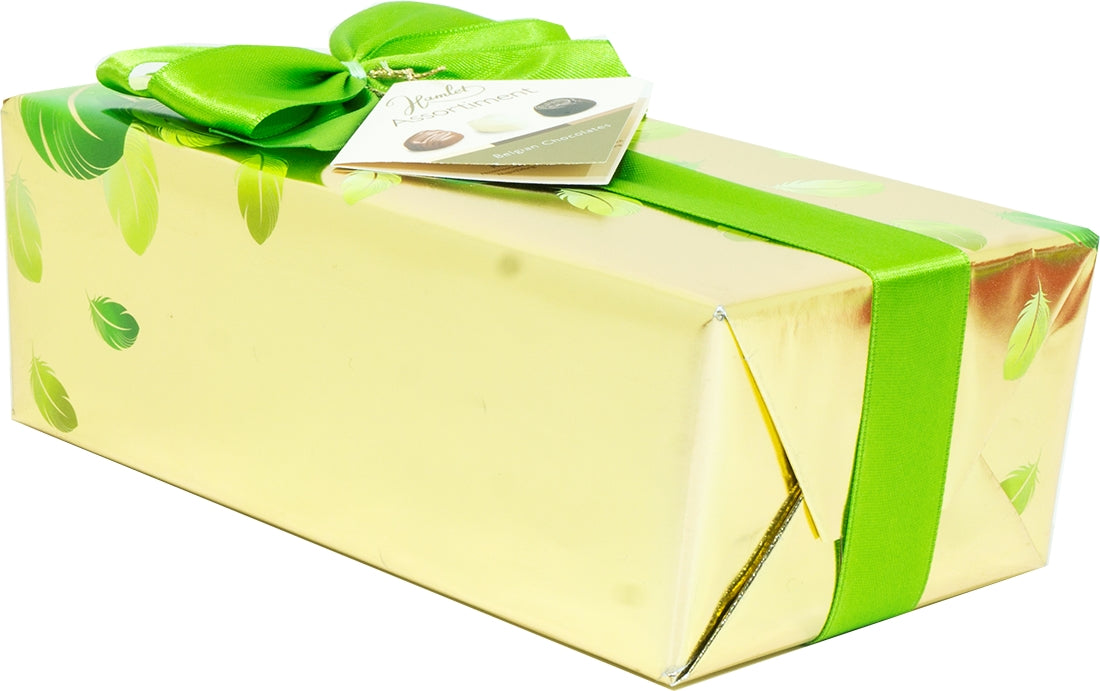 Hamlet Assorted Belgian Chocolates Gift Boz, Gold & Green, 250 gr