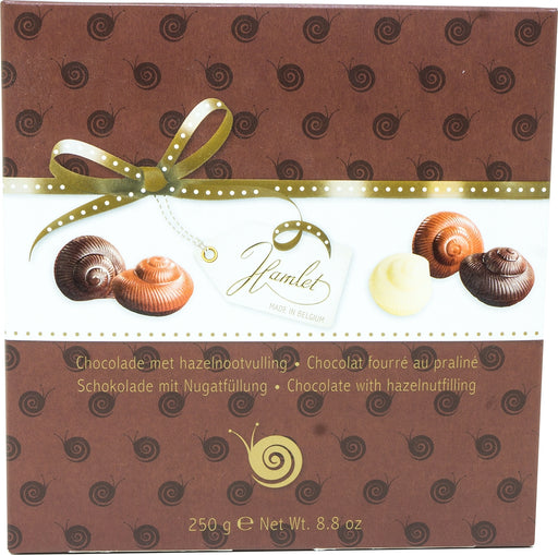 Hamlet Belgian Chocolate Escargots with Hazelnut Filling, 250 gr