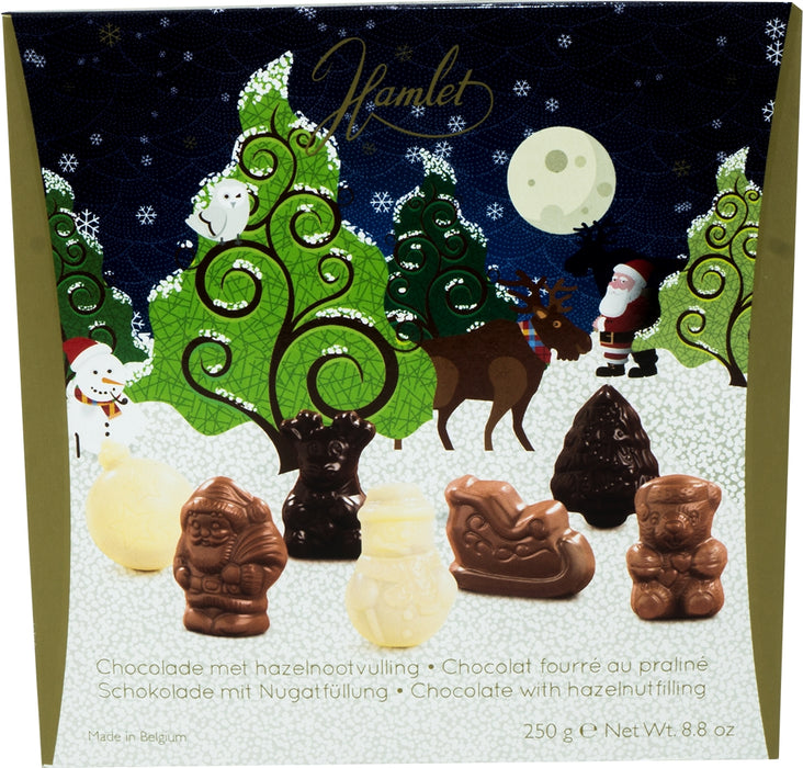 Hamlet Belgian Chocolates for the Holiday's with Hazelnut Filling, 250 gr