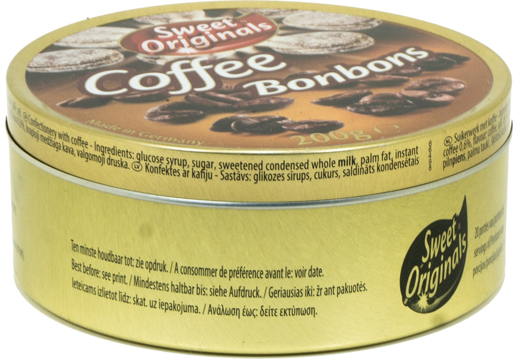 Sweet Originals Coffee Bonbons Tin, 250 gr