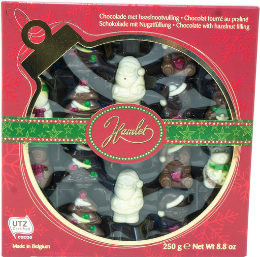 Hamlet Christmas Figurines Belgian Chocolates with Hazelnut Filling, 250 gr