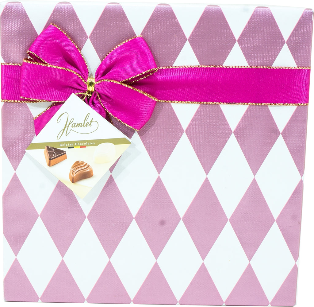 Hamlet Belgian Pralines Assortment Gift Box, Pink & White, 200 gr