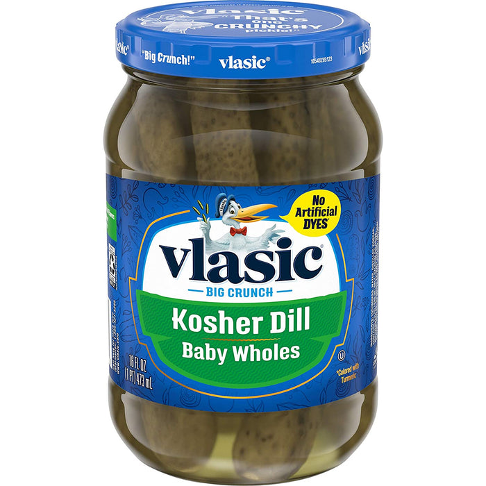 Vlasic Kosher Dill Baby Wholes Pickles , 16 oz