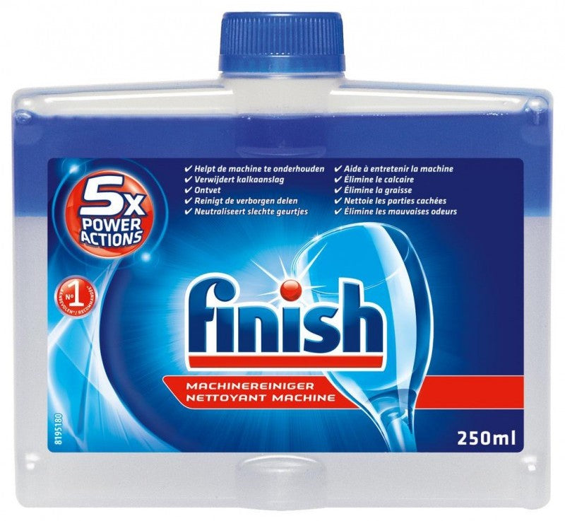 Finish Dishwashing Machine Cleaner with 5 Power Actions, 250 ml