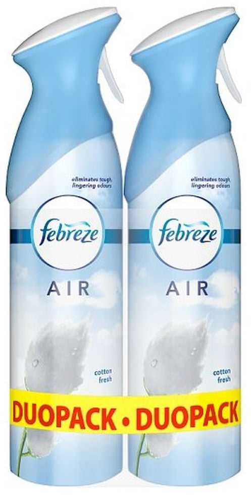Febreze Airfreshener, Cotton Fresh, 2 x 300 ml