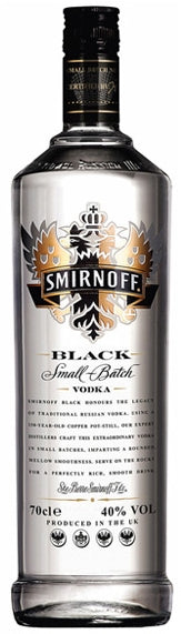 Smirnoff Black Vodka, Small Batch, 40% Vol., 700 ml