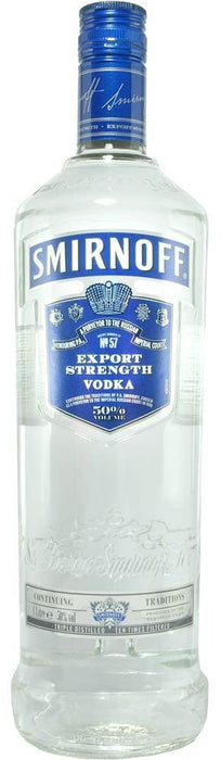 Smirnoff Export Strength Vodka, 50% Vol., 1 L