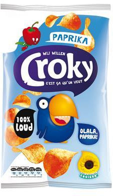 Croky Paprika Potato Chips, 200 gr