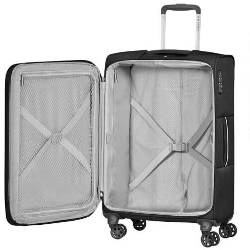 Samsonite Popsoda Spinner Suitcase, 66/24, Black, 1 pc