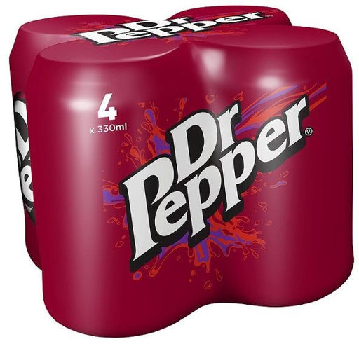 Dr Pepper Cans, 4-Pack, 4 x 330 ml
