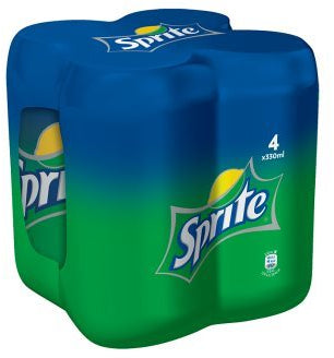 Sprite Lemon-Lime Soda Cans, Value Pack, 4 x 330 ml