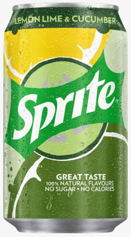 Sprite Lime Lemon & Cucumber Can, 330 ml