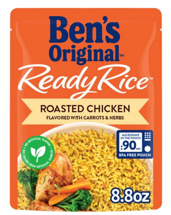 Ben's Original Ready Rice Roasted Chicken Microwavable Pouch , 8.8 oz