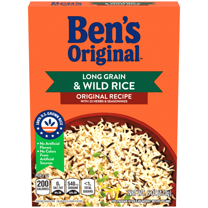 Ben's Long Grain & Wild Rice, Original Recipe , 6 oz