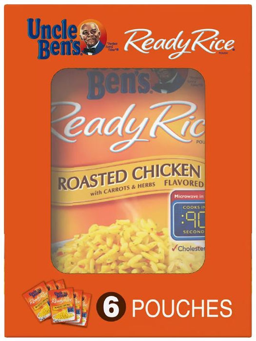 Uncle Ben's Roasted Chicken Flavored Ready, Value Pack, 6 x 8.8 oz