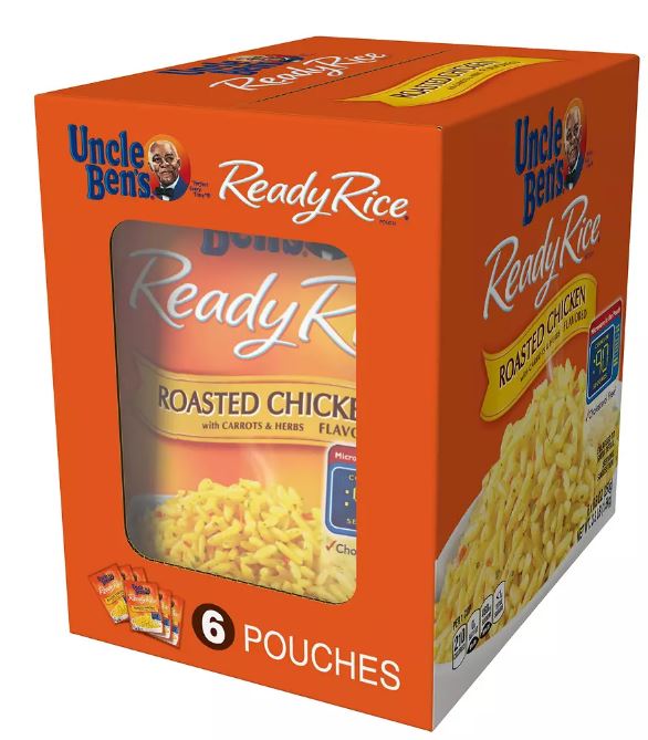 Uncle Ben's Roasted Chicken Flavored Ready, Value Pack, 6 x 8.8 oz