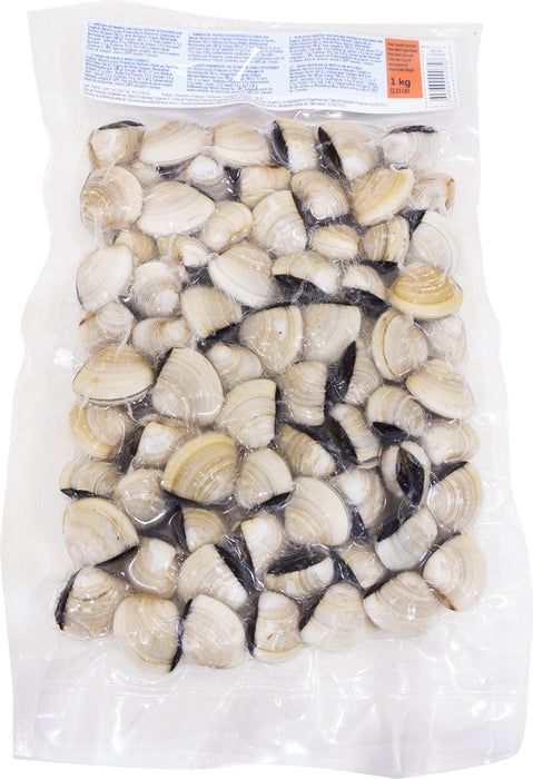 Brasmar Quick-Frozen White Clams with Shell, 1 kg