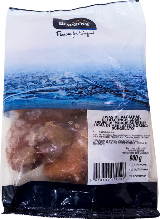Brasmar Quick-Frozen Cod Fish Roe, 900 gr — Goisco.com