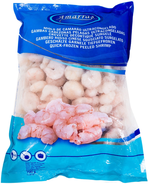 Brasmar Quick-Frozen Peeled Shrimp 30/50, 700 gr